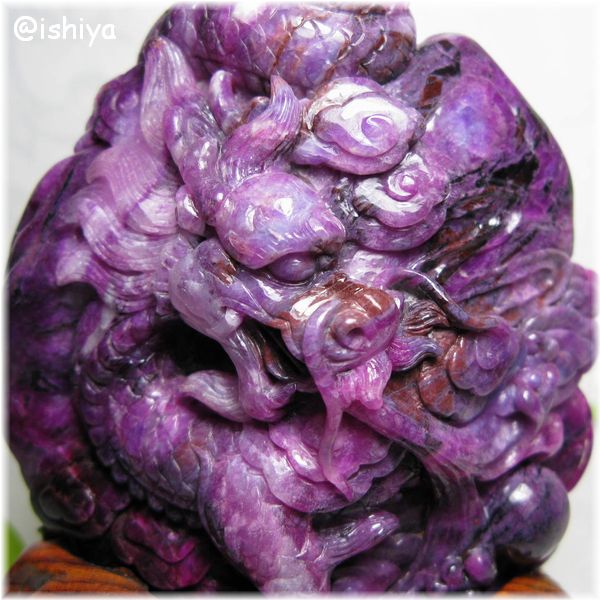 スギライト 杉石 葡萄紫 天然石 バングル 内径60mm スギライト（杉石